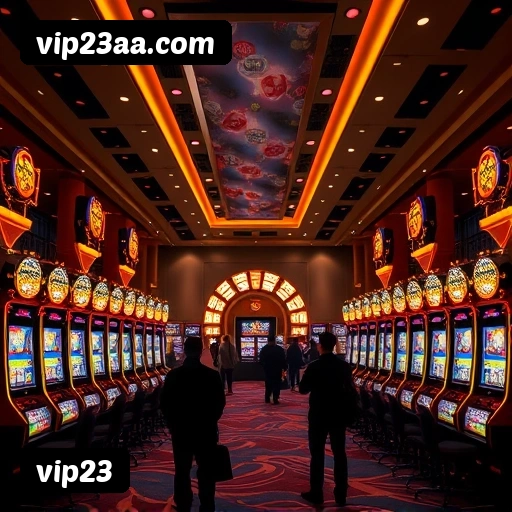 Plataforma vip23 mostrando interface moderna, jogos certificados e recursos de segurança licenciados